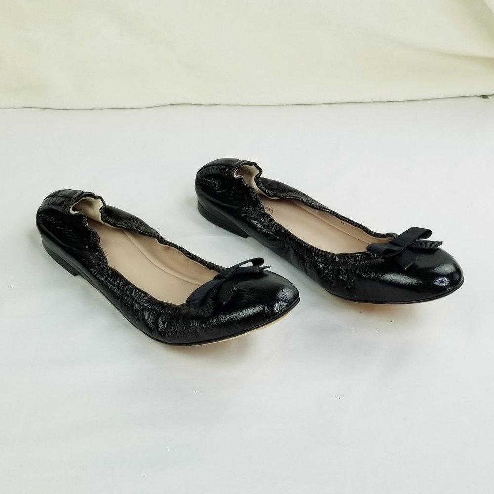 🔥 Stuart Weitzman Black Flats with Bow